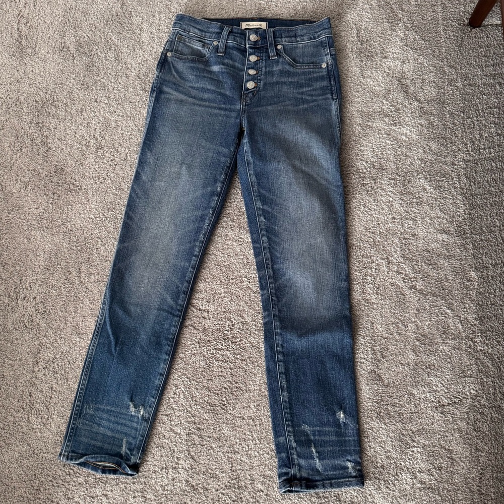 Madewell Slim Straight Button-Fly in 25R